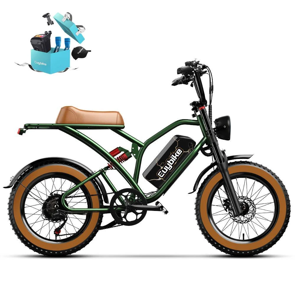 Euybike S4 Moped-Style Fat Tire Electrics Bikes - Image 3