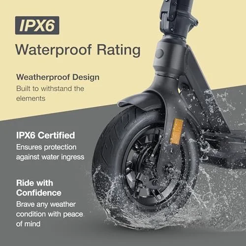 Electric Scooter – VX2 PRO Swiss Engineered Electric Scooters for Adults – 1300W Peak Power 22, 28, 37-Mile Ranges, IPX6 Water Resistant Fast Electrics Scooter – 24 Months Supports - Image 2