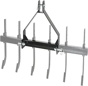 IMPACT IMPLEMENTS® CAT-0 3-Point Scarifier. 6 Adjustable Spring Steel Chisel Tines. Great for Pulverizing Soil, Ripping Through Roots, & Breaking up clay. Original Designs by USA Agricultural Company.
