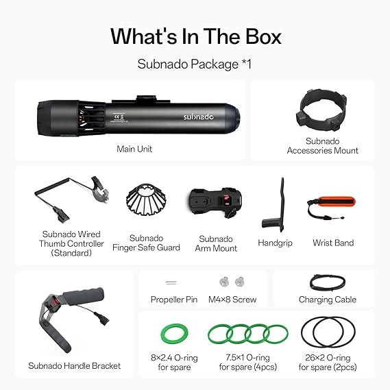 Waydoo Subnado Underwater Scooter – Compact Sea Scooter with Thumb Control for Diving, Snorkeling & Paddle Boarding - Image 4