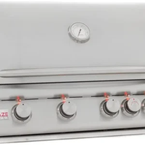 Blaze 32 Inch 4-Burner LTE Gas Grills with Rear Burner and Built-in Lighting System