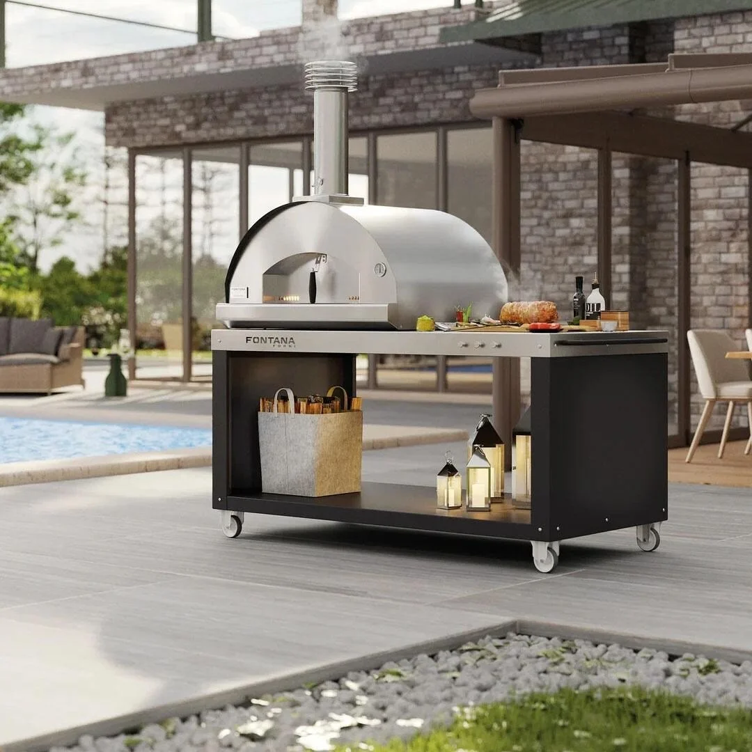 Fontana Forni Mangiafuoco Woods-Fired Pizza Ovens – Stainless – FTMF-S - Image 2