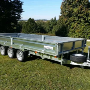 Braked 16' x 6'6" Triple Axle Flatbed Trailer