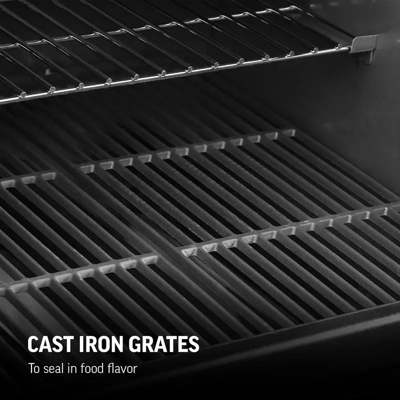 Char-Griller Texas Trio 3-Burner Dual Fuel Grills with Smoker - Image 3