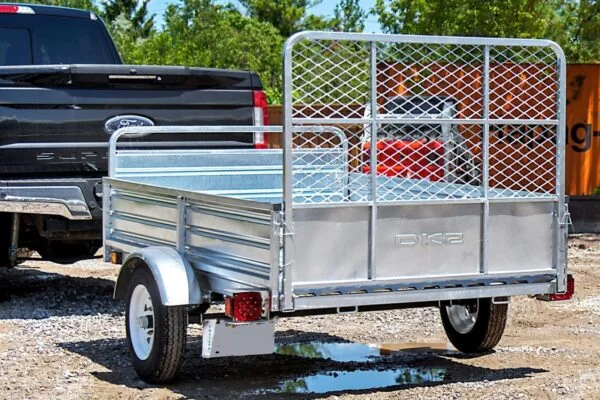 DK2 5-ft x 7-ft Steel Utility Trailer with Ramp Gate ( 1639-lb Capacity ) 2491713 - Image 5