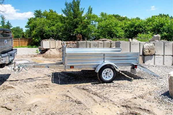 DK2 5-ft x 7-ft Steel Utility Trailer with Ramp Gate ( 1639-lb Capacity ) 2491713 - Image 3
