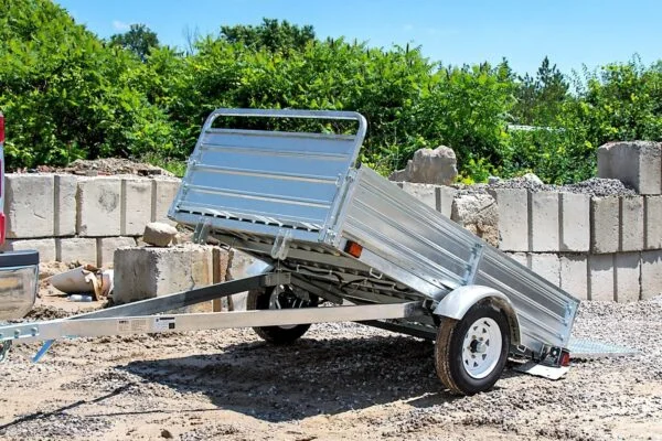 DK2 5-ft x 7-ft Steel Utility Trailer with Ramp Gate ( 1639-lb Capacity ) 2491713 - Image 2