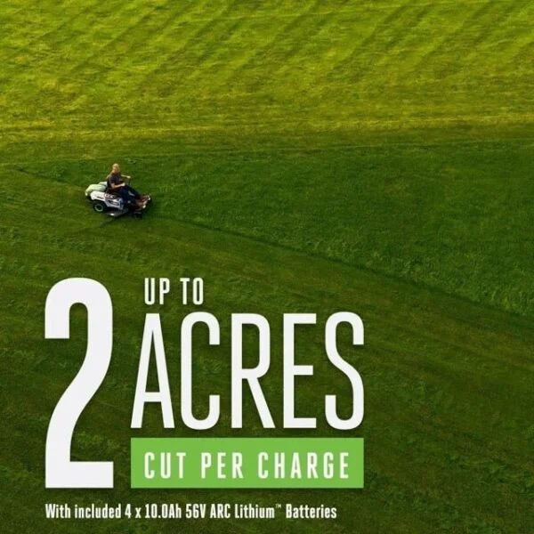 EGO Power ZT4204L 42-Inch 56-Volt Lithium-ion Cordless Z6 Zero Turn Riding Mower with (4) 10.0Ah Batteries and Charger Included - Image 3