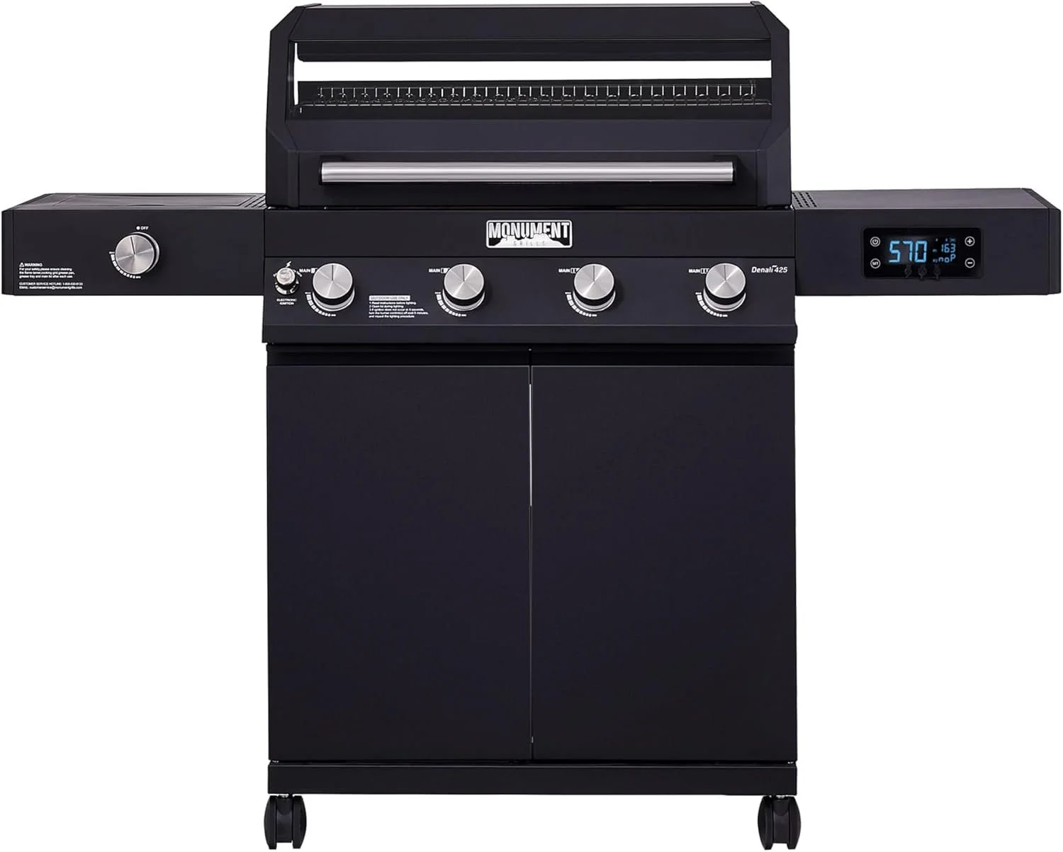 Monument Grills Denali 425 Black Smart Tech Propane Gas Grills - Image 4